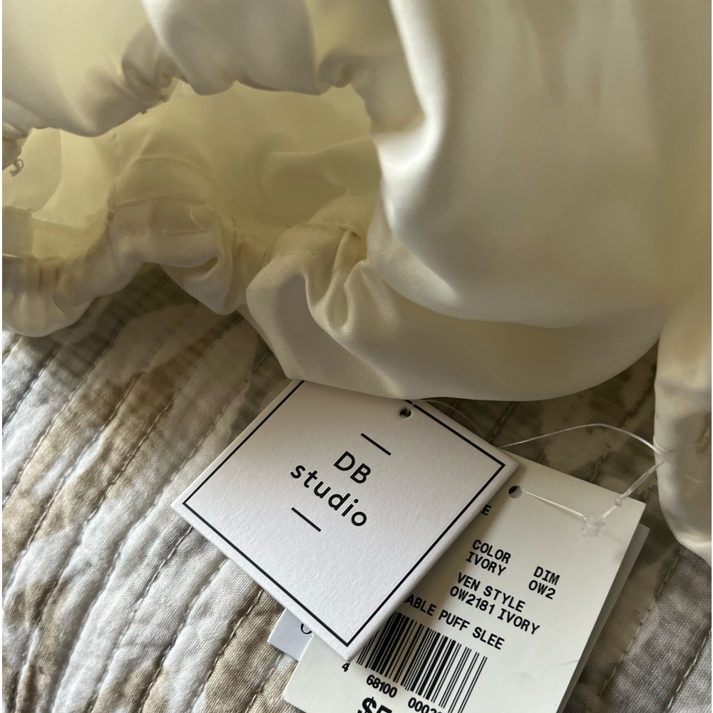 BRAND NEW David’s Bridal Bride ivory removable sleeves for bridal gown.